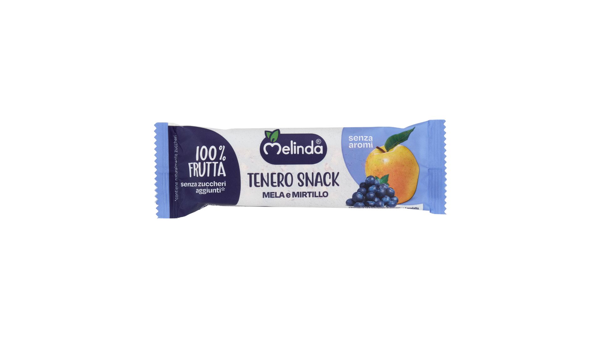 BARRETTA TENERO SNACK GR 25 MELA MIRTILLO